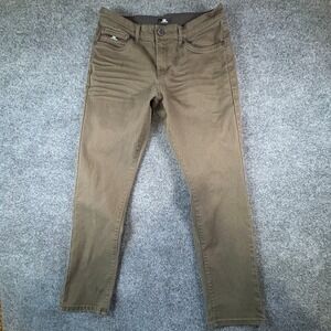 Benjamin Black Jeans Mens 34x32 Brown Stretch Low Rise All Day Comfort Slim Fit